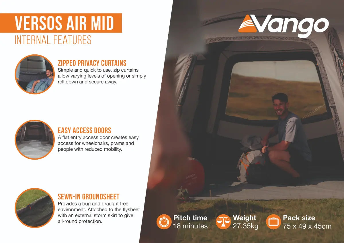 Vango Versos Air Mid Inflatable DriveAway Awning