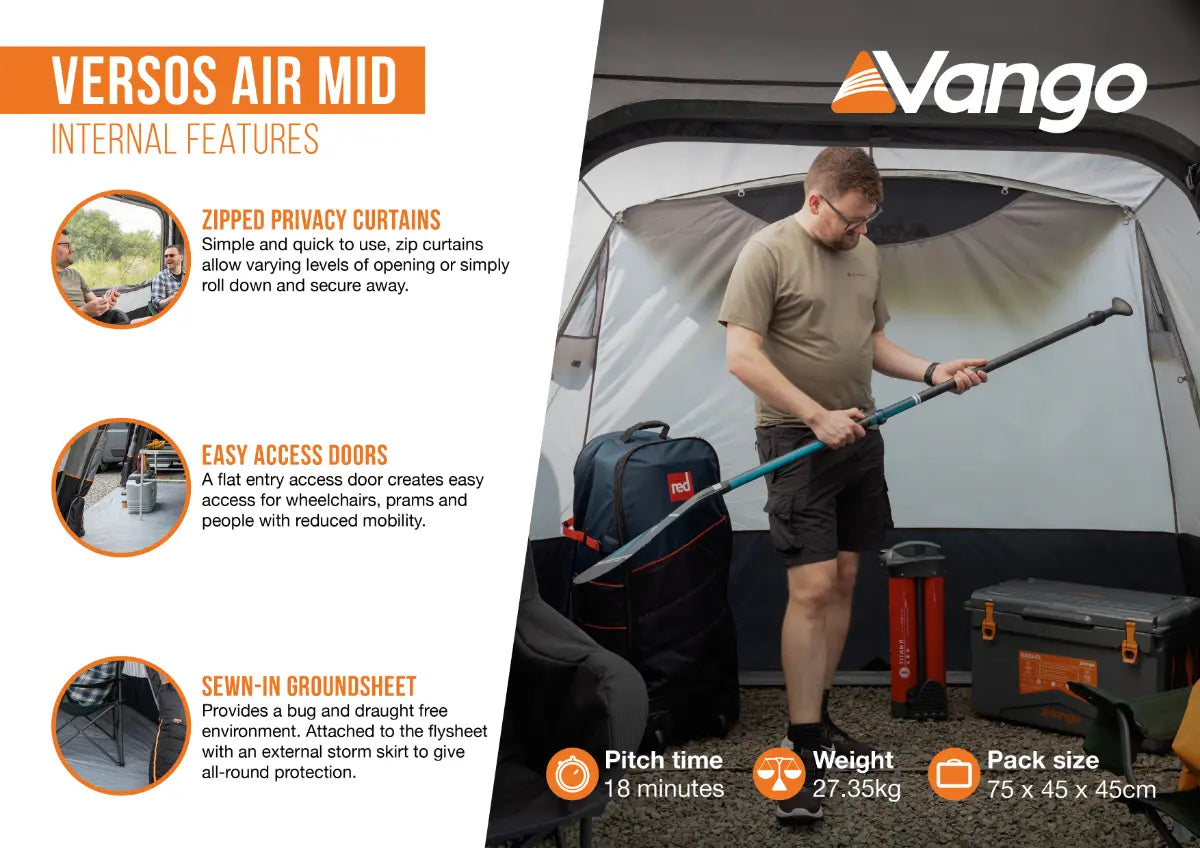 Vango Versos Air Mid Inflatable DriveAway Awning