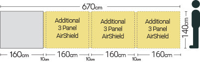 Quest Leisure Falcon Airshield Windbreak Extra Panel