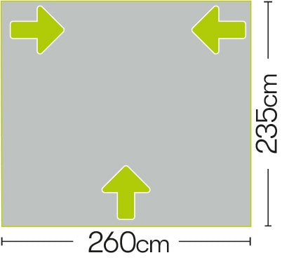 Quest Leisure Falcon Air 260 Caravan Porch Awning
