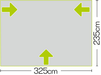 Quest Leisure Falcon 325 Poled Caravan Awning