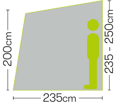 Quest Leisure Falcon 390 Poled Caravan Awning