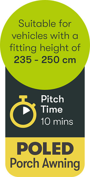 Quest Leisure Falcon 390 Poled Caravan Awning