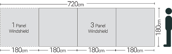 Quest Leisure Screen Shield Extra Panel for Windbreak