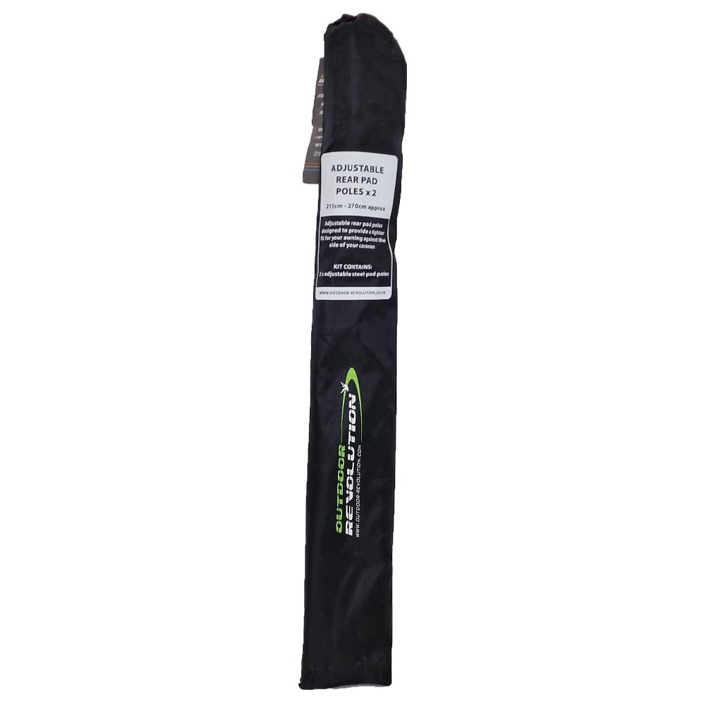 Outdoor Revolution Adjustable Rear Pad Poles (215-270cm) 2pcs