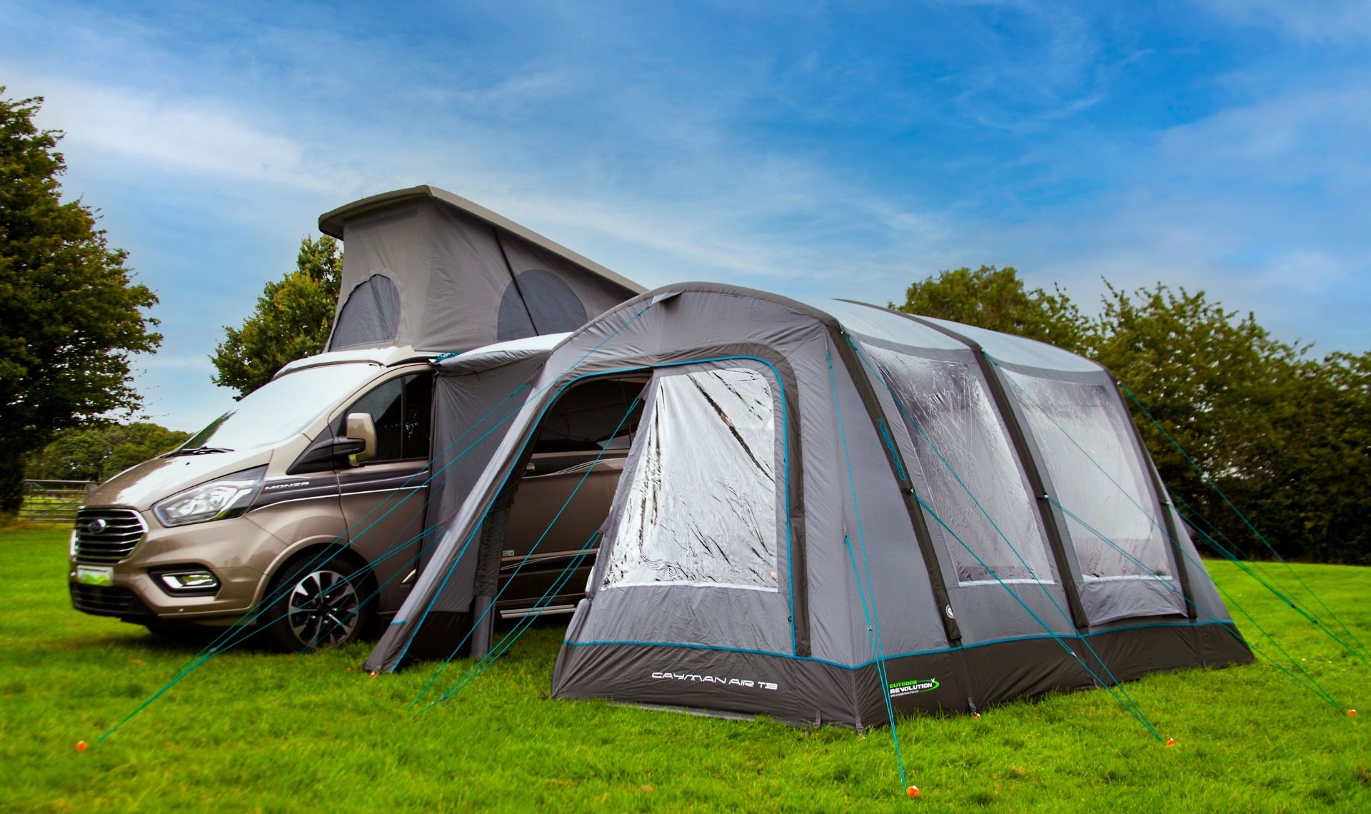 Outdoor Revolution Cayman Air T3 Mid Inflatable Awning (Including Footprint)