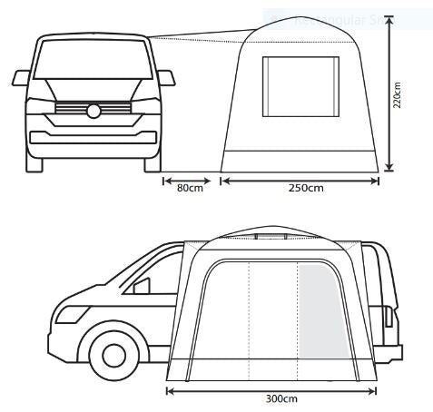 Outdoor Revolution Cayman Cuda XL F/G Driveaway Awning