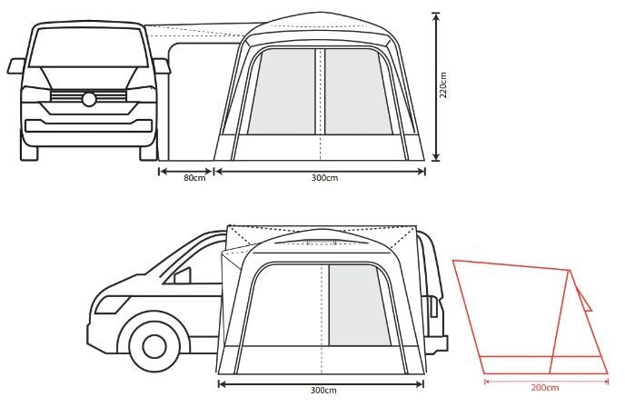 Outdoor Revolution Cayman DT Low Poled Awning 2025