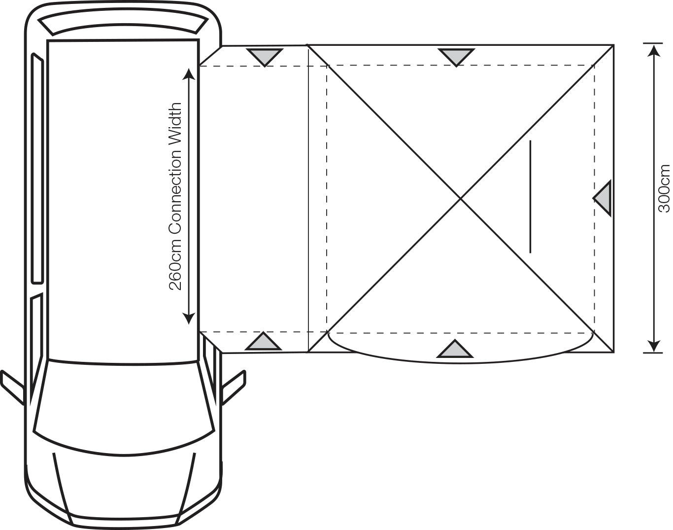 Outdoor Revolution Cayman DT Low Poled Awning 2025