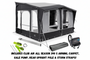 Dometic Club Air All Season 390 S Caravan Porch Awning (Package Deal)