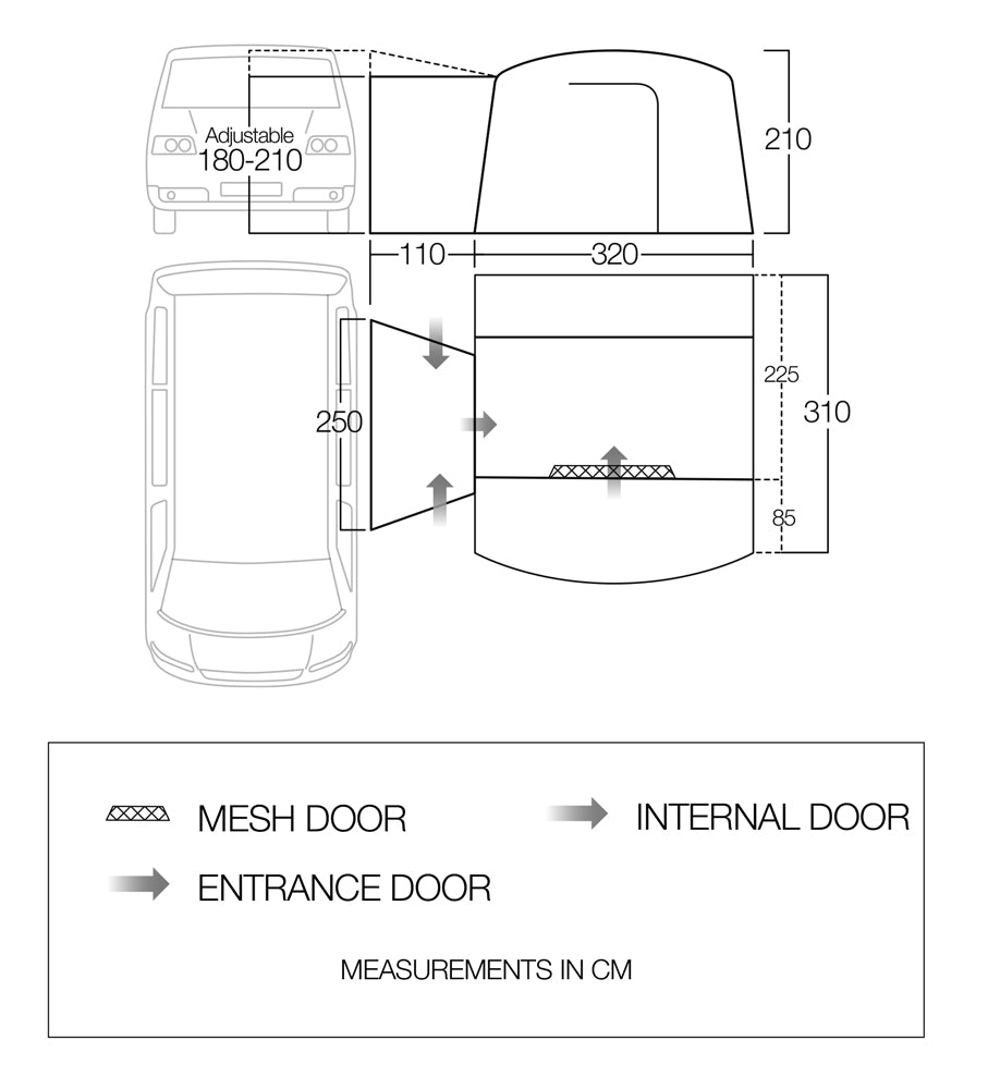 Vango Cove II Low Poled Drive Away Awning
