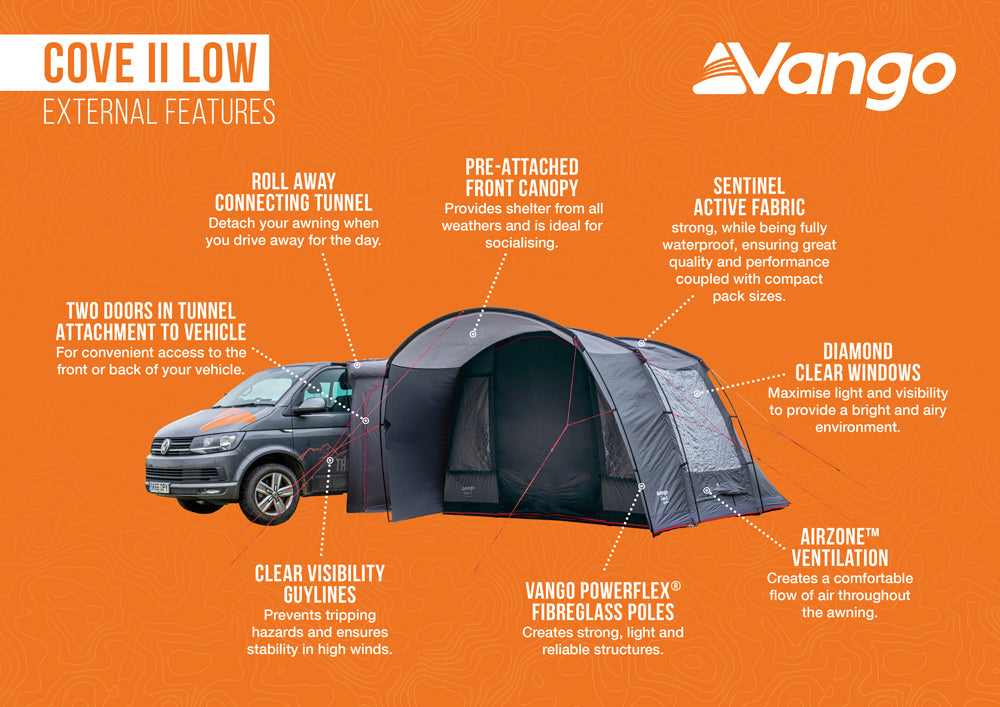 Vango Cove II Low Poled Drive Away Awning