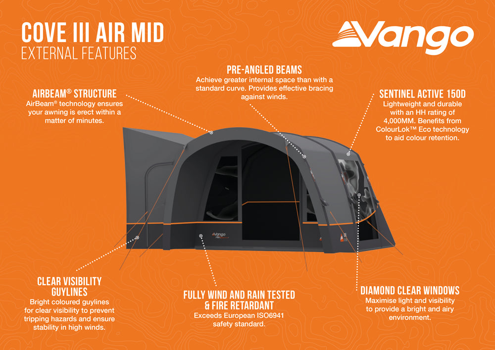 Vango Cove III Air Mid Inflatable DriveAway Awning 2026