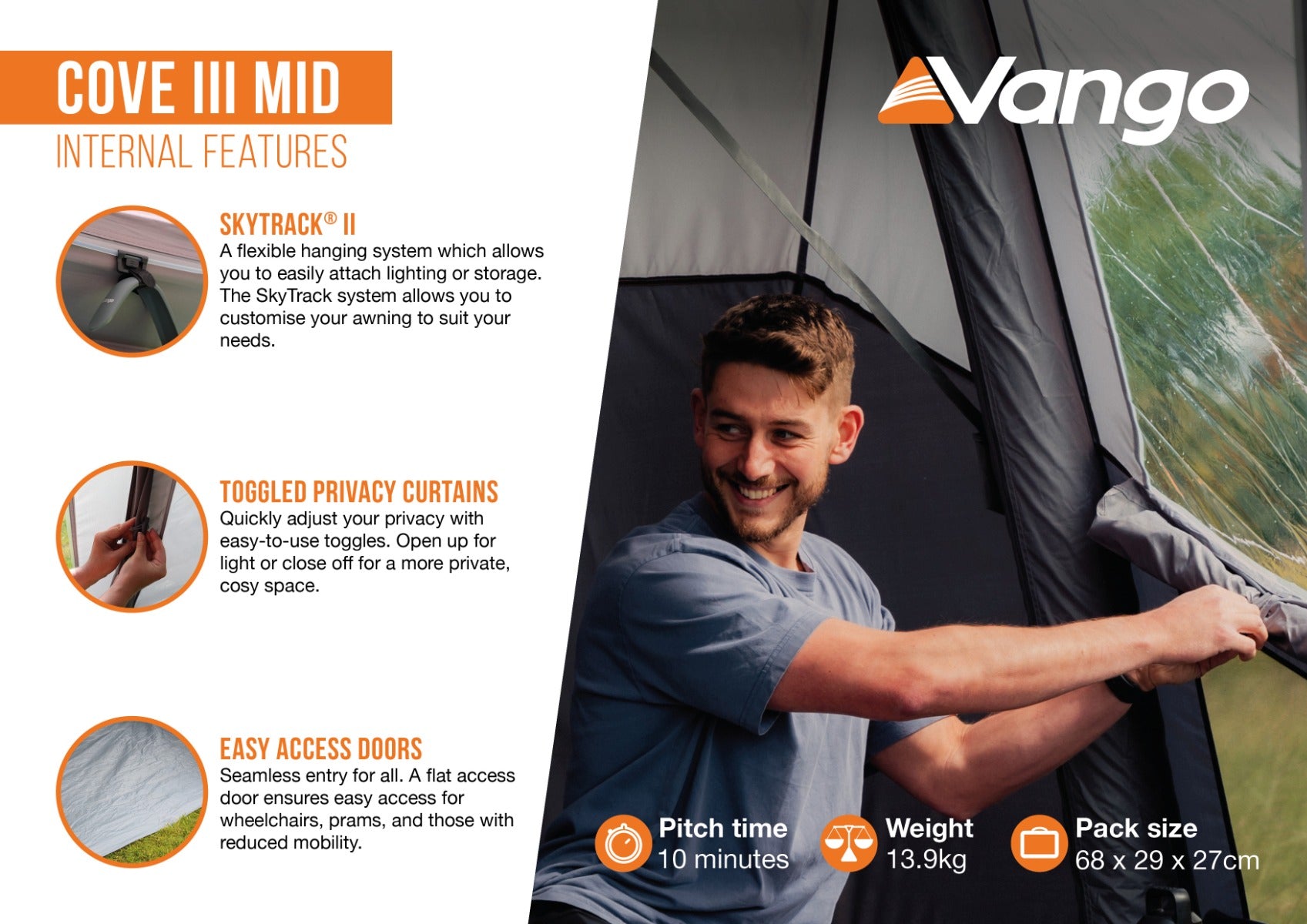 Vango Cove III Mid Poled Awning 2026