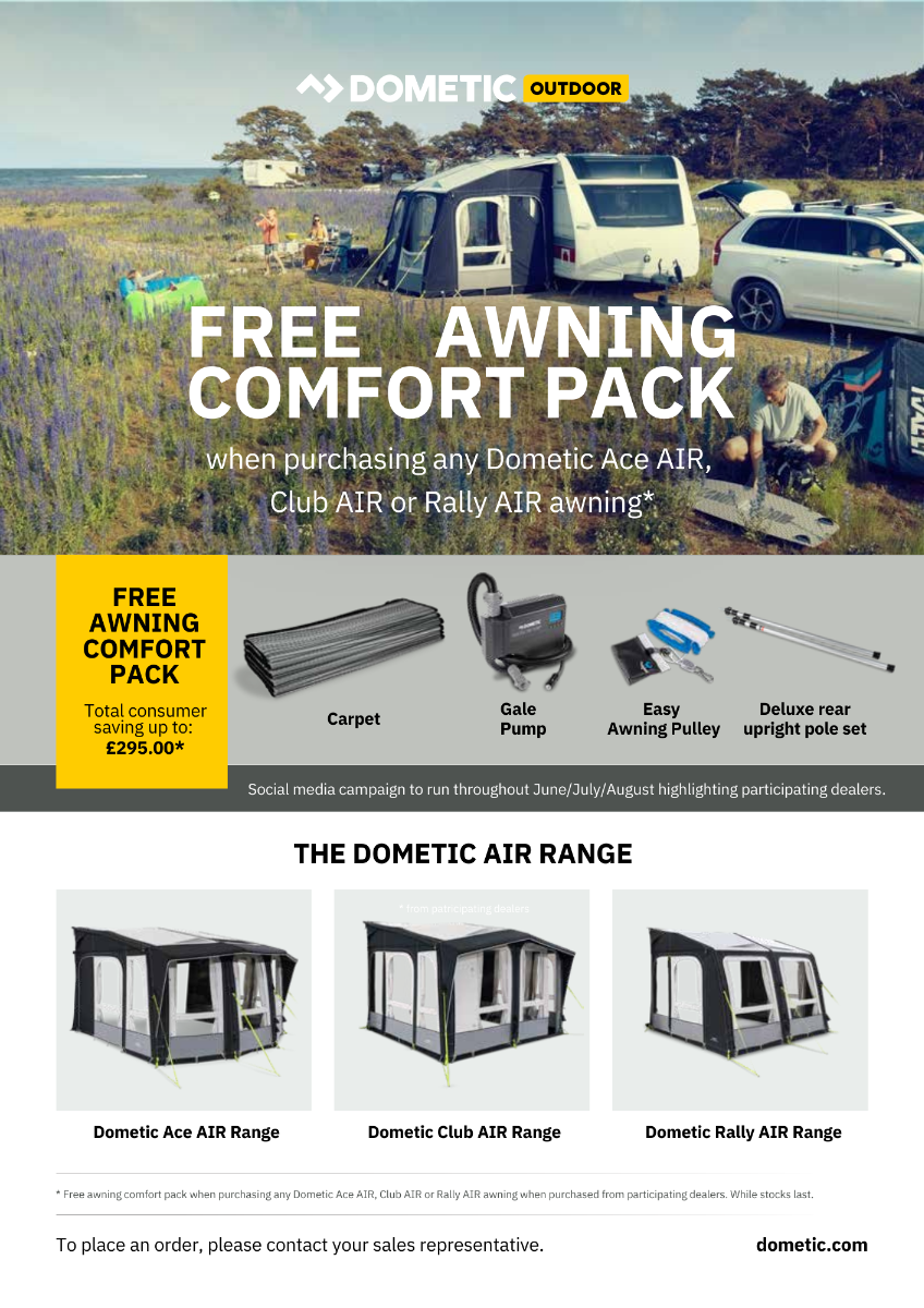 Dometic Club Air Pro 390 L Inflatable Motorhome Awning