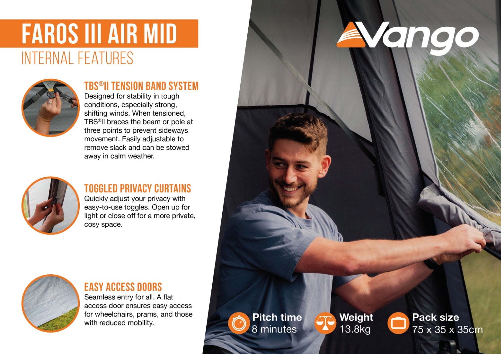 Vango Faros III Air Mid Inflatable Driveaway Awning