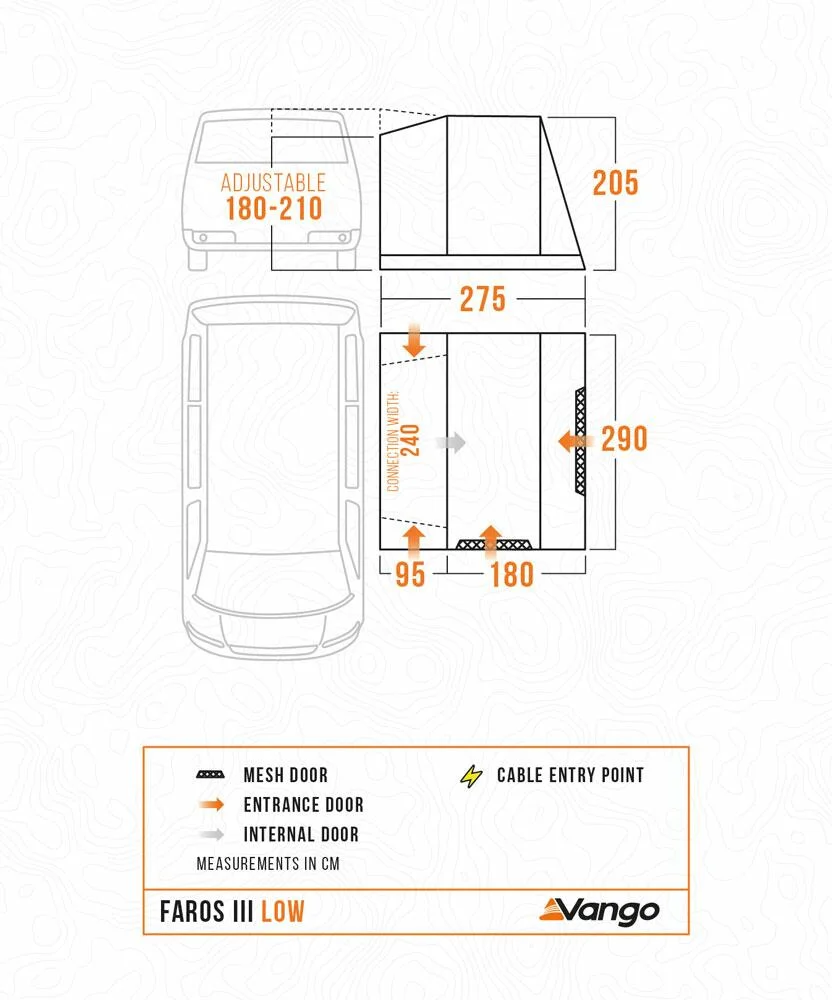 Vango Faros III Poled Low Driveaway Awning 2026