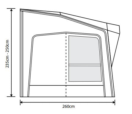 Outdoor Revolution Esprit Pro X 330 Inflatable Caravan Porch Awning
