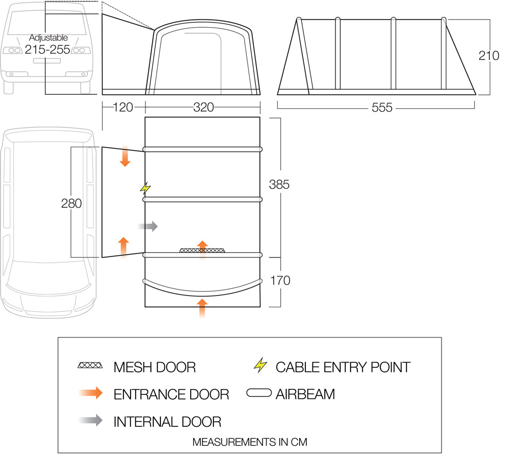 Vango Galli CC II Air Mid Inflatable DriveAway Awning