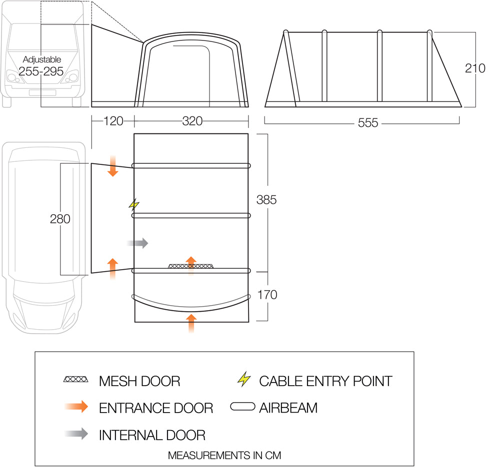 Vango Galli CC II Air Tall Inflatable DriveAway Awning