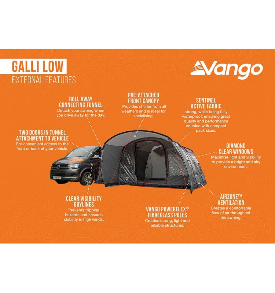 Vango Galli Low Poled Driveaway Awning