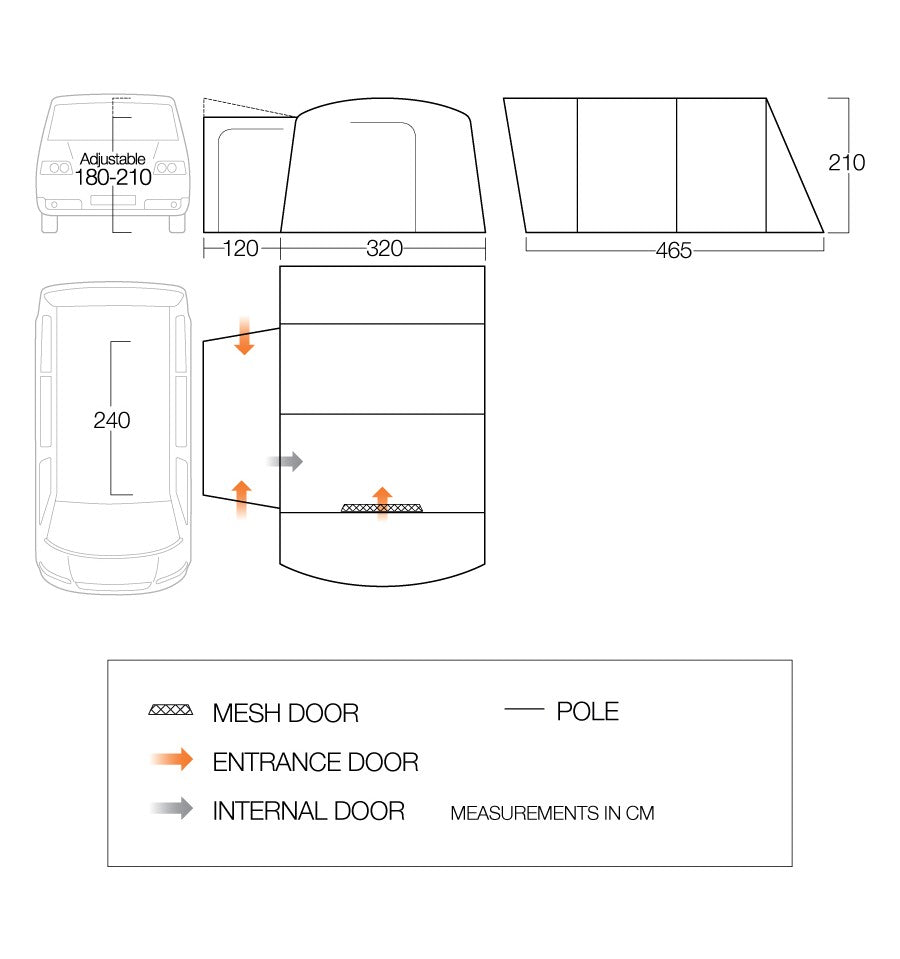 Vango Galli Low Poled Driveaway Awning