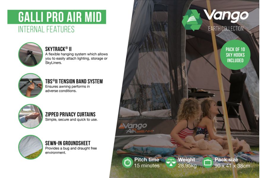 Vango Galli Pro Air Mid Inflatable DriveAway Awning
