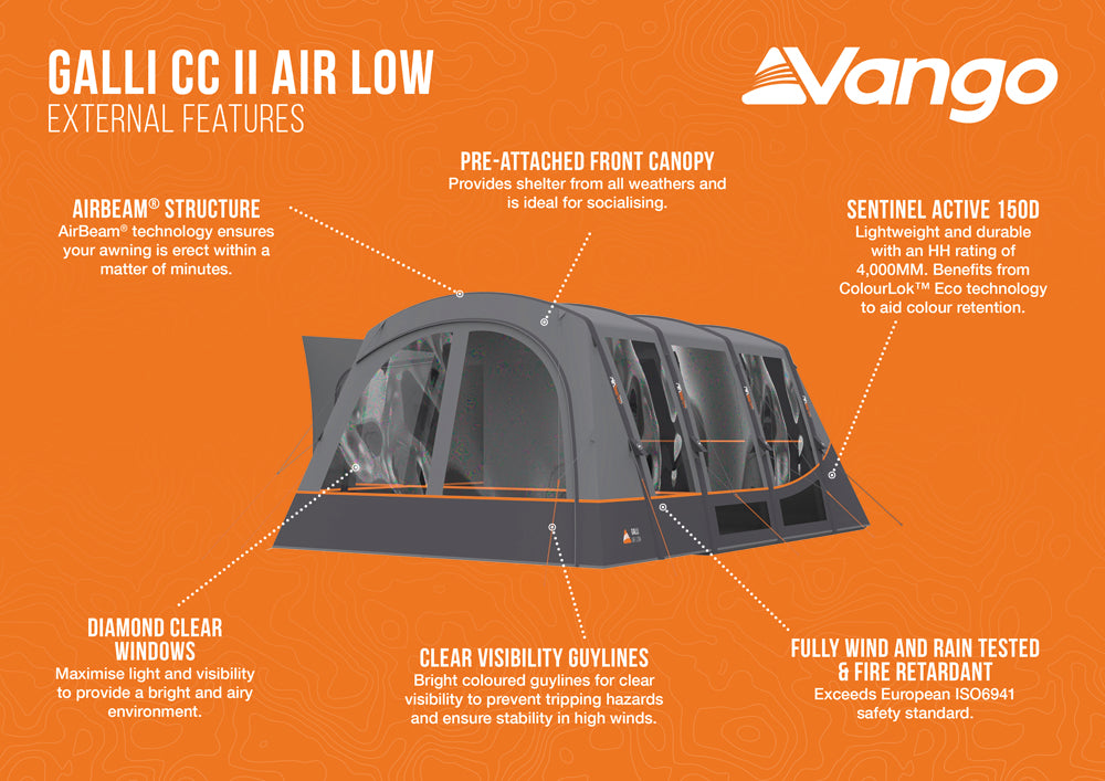 Vango Galli CC II Air Low Inflatable DriveAway Awning