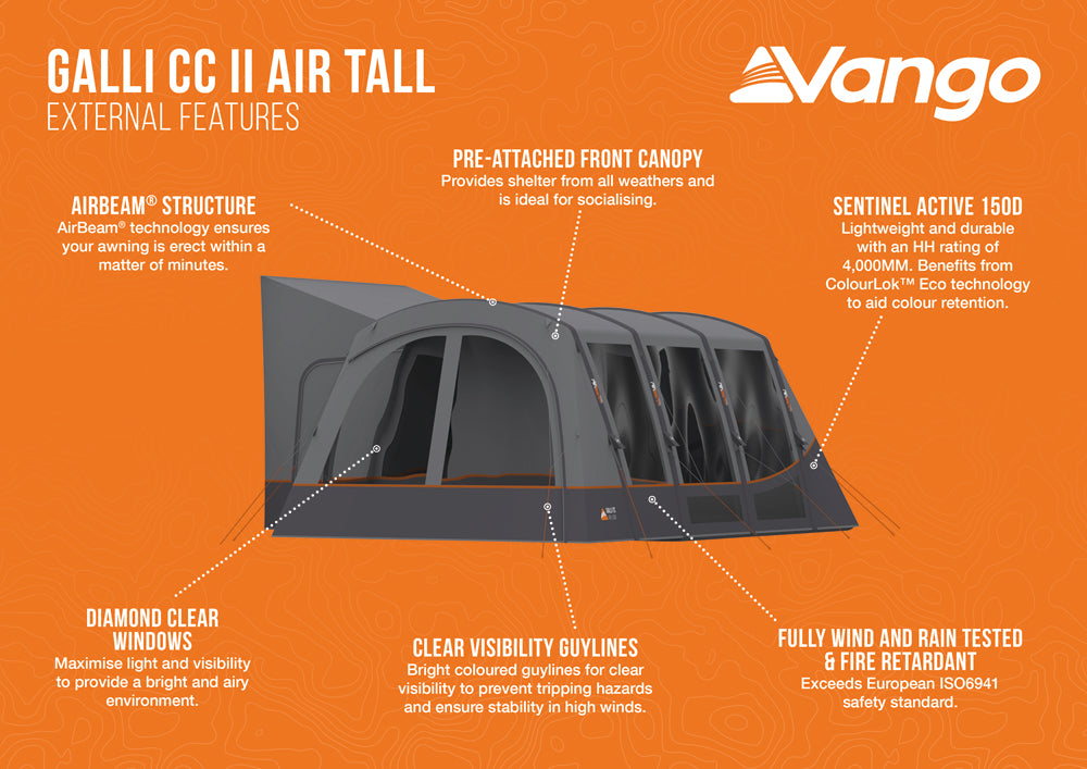 Vango Galli CC II Air Tall Inflatable DriveAway Awning