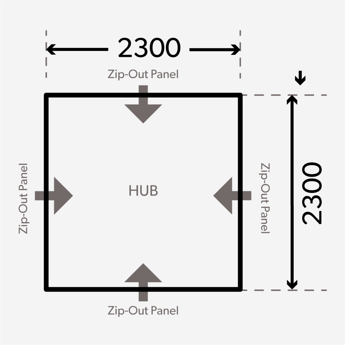 Dometic Hub 1.0 Inflatable Air Modular Shelter