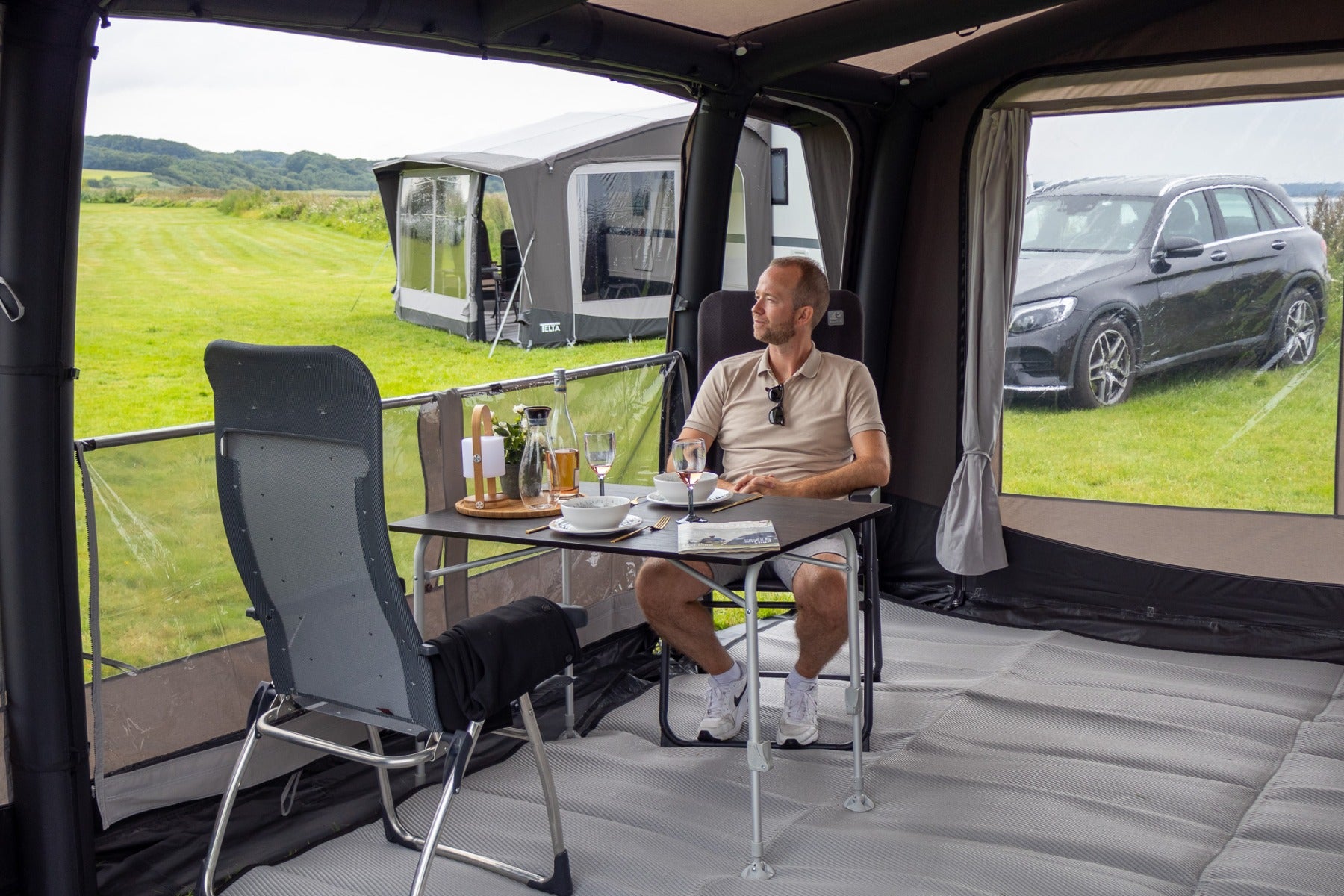 Telta Scenic 390 Inflatable Caravan Porch Awning
