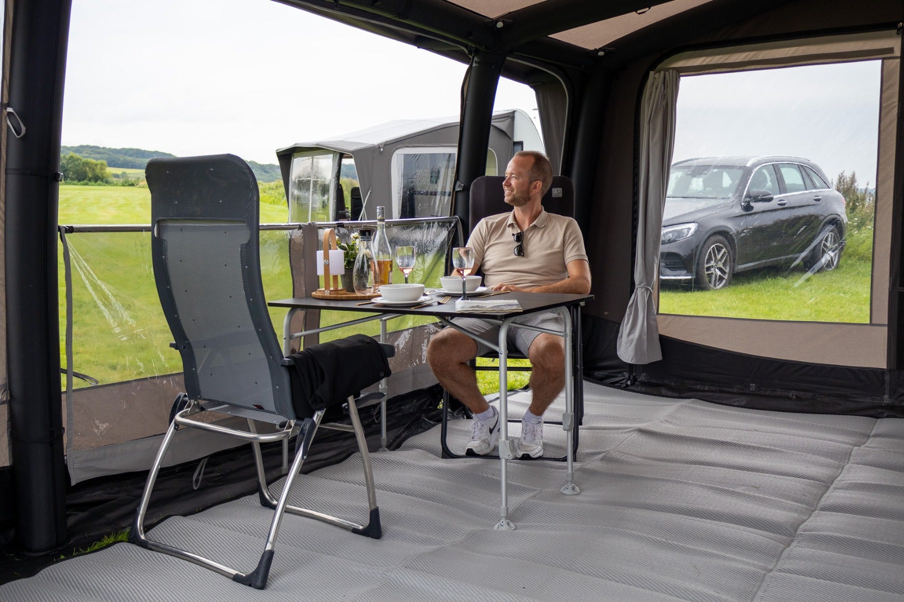 Telta Scenic 390 Inflatable Caravan Porch Awning