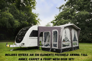 Vango Riviera 330 Air Elements ProShield Inflatable Caravan Porch Awning - Package Deal