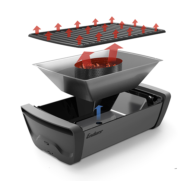 Lifestyle Aurora Tabletop BBQ Grey