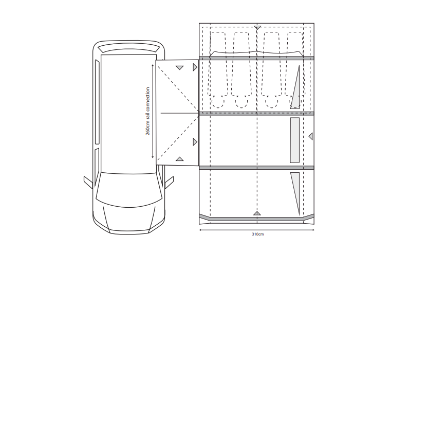 Outdoor Revolution Movelite T4E Low Inflatable Drive Away Awning