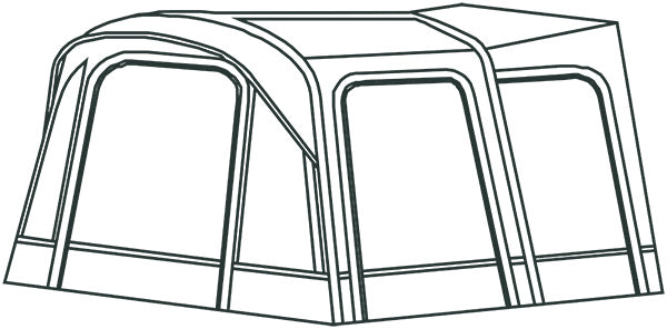 Quest Leisure Westfield Orion 300 Low Air campervan Awning