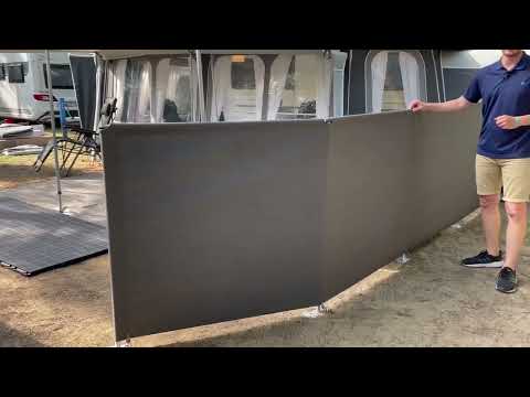 Isabella Mega 4 Sided Windscreen Granite | Glossop Awnings