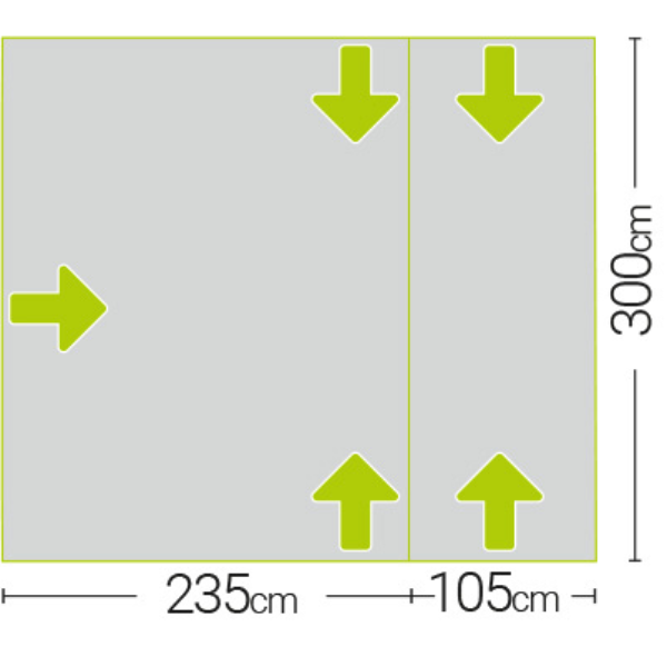 Quest Leisure Falcon Air 300 Low Campervan Awning