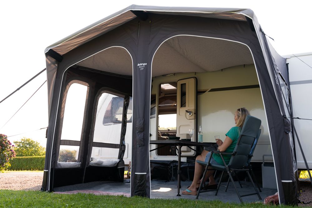 Vango Riviera 330 Air Elements ProShield Inflatable Caravan Porch Awning - Package Deal