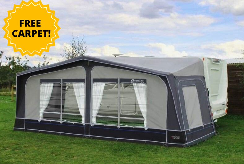 Camptech Savanna DL Seasonal Full Caravan Awning (FREE CARPET INC)