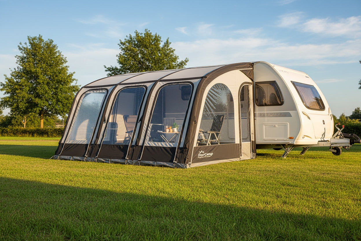 Starcamp Magnum Air Force Klimatex 390 Caravan Porch Inflatable Awning (Package Deal)