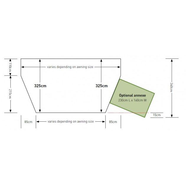 Sunncamp Icon Air Full Inflatable Touring Caravan Awning