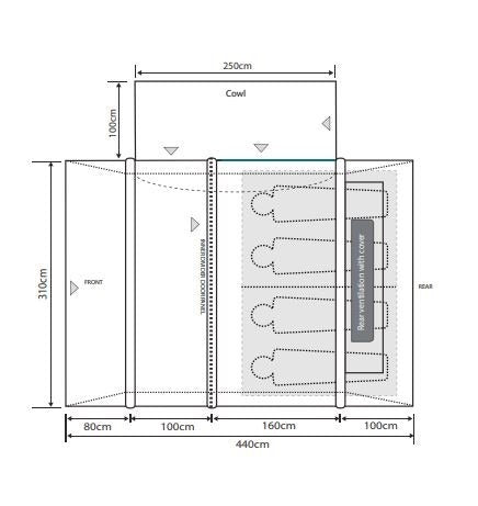 Outdoor Revolution Cayman Air T3 Mid Inflatable Awning (Including Footprint)