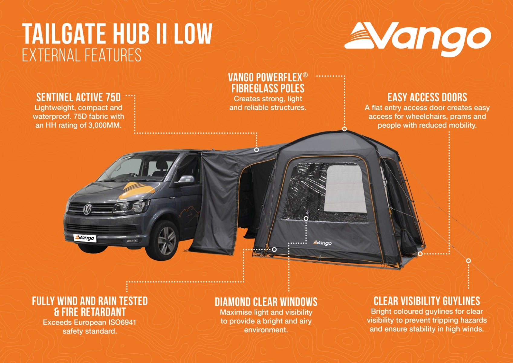 Vango Tailgate Airhub II Low Inflatable Driveaway Awning