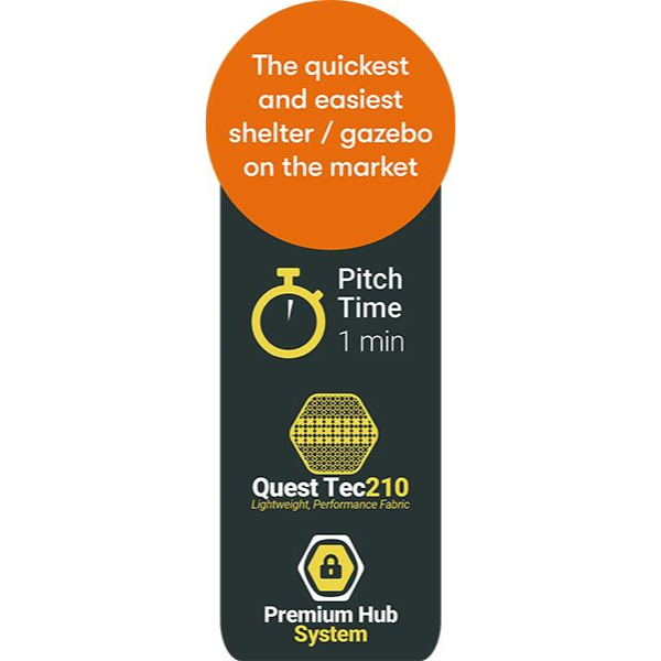 Quest Leisure Screen House Mini Pop-up Gazebo Shelter