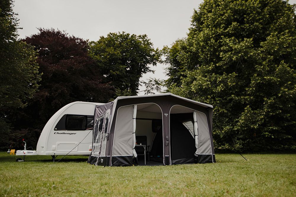 Vango Riviera 390 Air Elements ProShield Inflatable Caravan Porch Awning - Package Deal