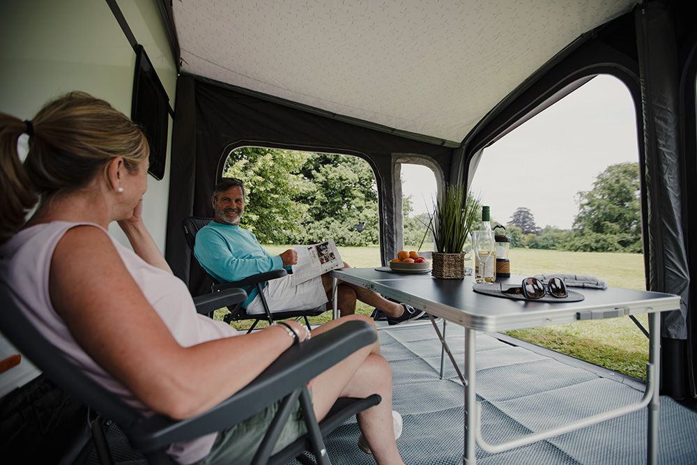 Vango Riviera 390 Air Elements ProShield Inflatable Caravan Porch Awning - Package Deal