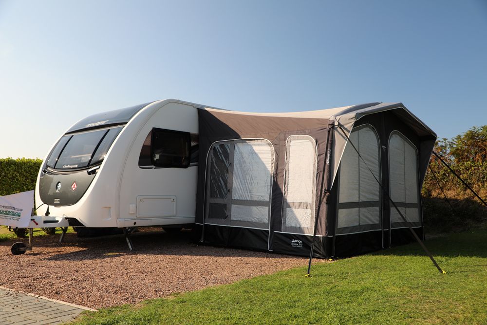 Vango Riviera 330 Air Elements ProShield Inflatable Caravan Porch Awning - Package Deal