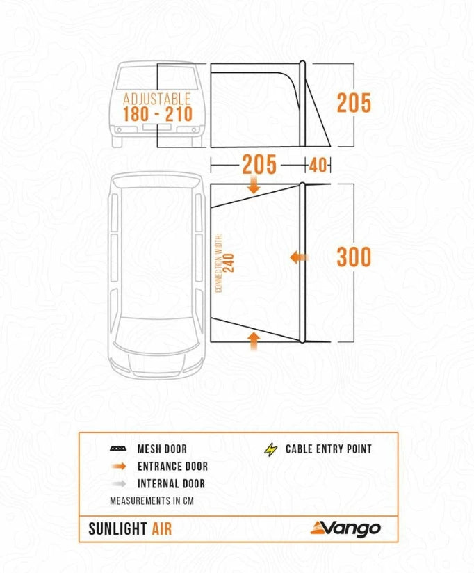 Vango Sunlight Air Low Awning / Sun Canopy 2025