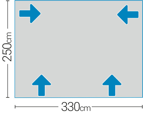 Quest Leisure Westfield Vega 330 High Inflatable Motorhome Awning